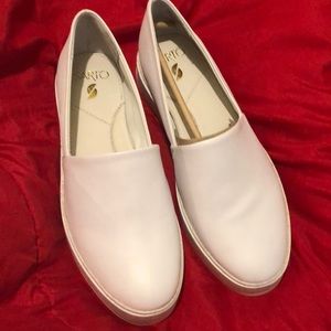 Never worn leather shoes perfect for summer!